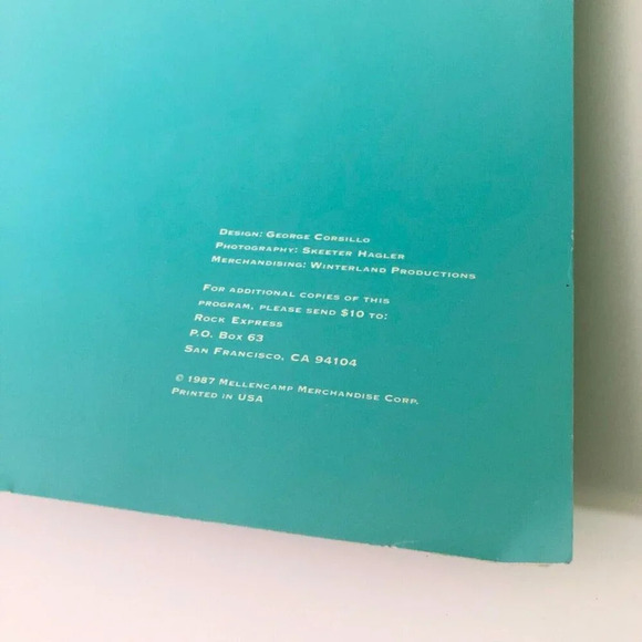 1988 John Cougar Mellencamp Lonesome Jubilee Tour Book Program - Picture 15 of 16